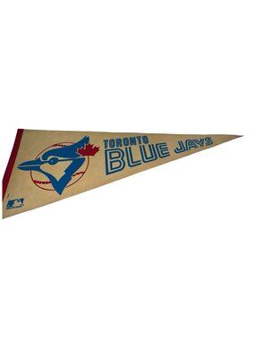 VINTAGE 1970s TORONTO BLUE JAYS MLB Baseball Pennant 30” Memorabilia